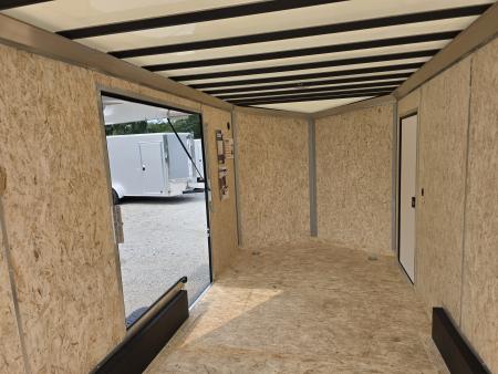 New 2027 Formula Trailers 7.5X16 UTV SXS ESCAPE DOOR BLACKOUT SCREWLESS GOLF CART Cargo / Enclosed Trailer