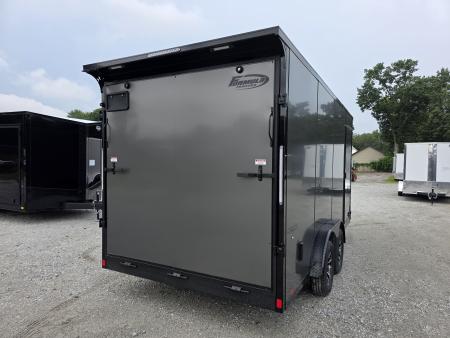 New 2027 Formula Trailers 7.5X16 UTV SXS ESCAPE DOOR BLACKOUT SCREWLESS GOLF CART Cargo / Enclosed Trailer