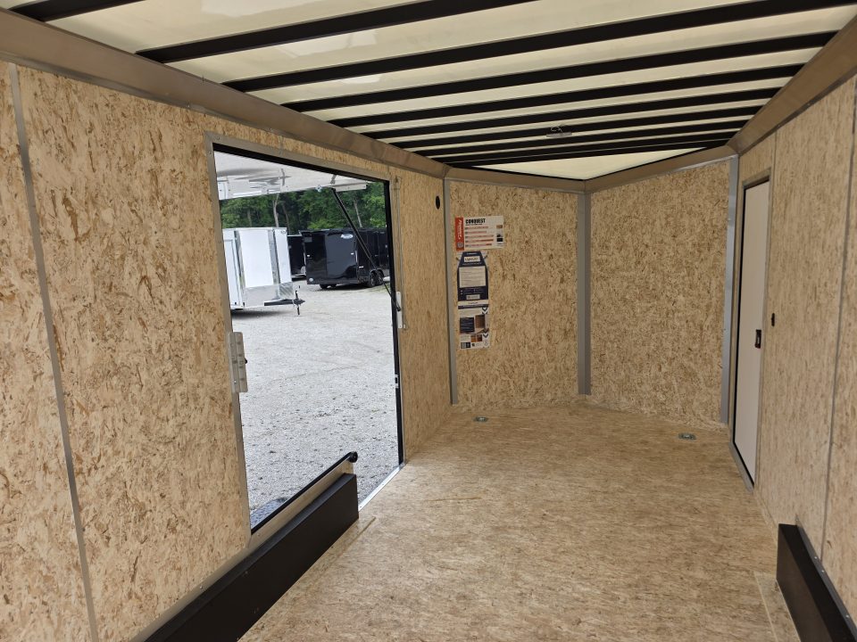 New 2027 Formula Trailers 7.5X16 UTV SXS ESCAPE DOOR BLACKOUT SCREWLESS GOLF CART Cargo / Enclosed Trailer
