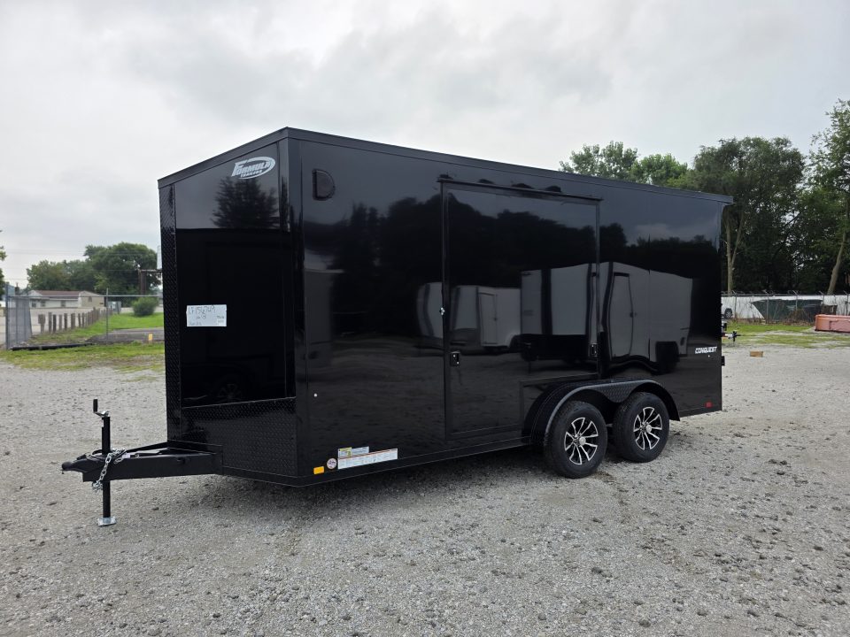 New 2027 Formula Trailers 7.5X16 UTV SXS ESCAPE DOOR BLACKOUT SCREWLESS GOLF CART Cargo / Enclosed Trailer