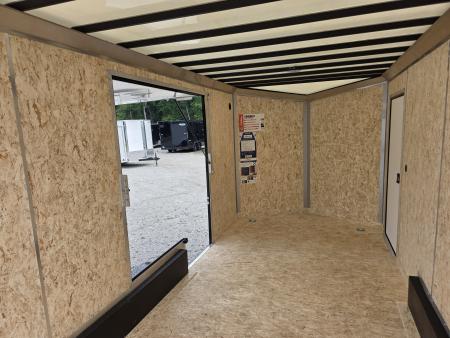 New 2027 Formula Trailers 7.5X16 UTV SXS ESCAPE DOOR BLACKOUT SCREWLESS GOLF CART Cargo / Enclosed Trailer