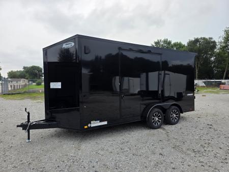 New 2027 Formula Trailers 7.5X16 UTV SXS ESCAPE DOOR BLACKOUT SCREWLESS GOLF CART Cargo / Enclosed Trailer