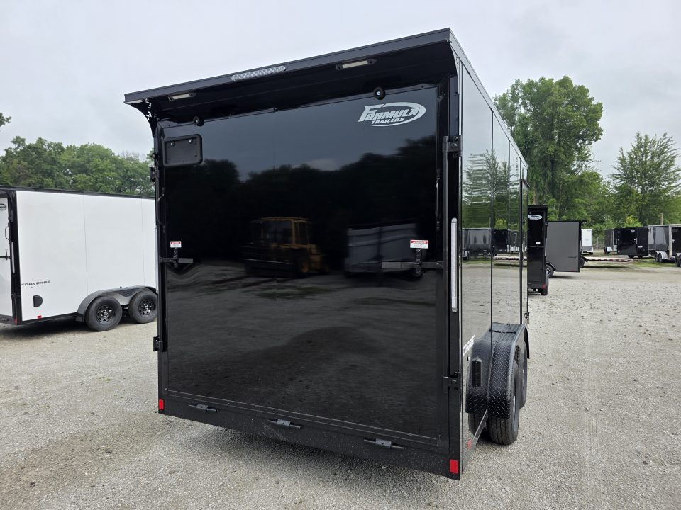 New 2027 Formula Trailers 7.5X16 UTV SXS SCREWLESS 080 BLACKOUT TRIM GOLF CART 7.5 X 16 Cargo / Enclosed Trailer