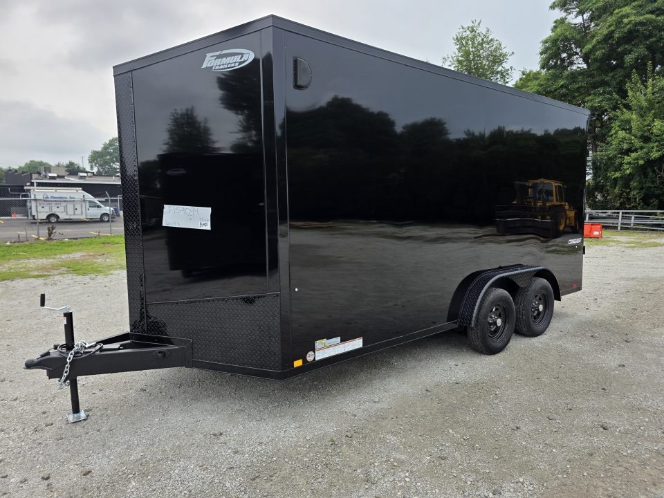 New 2027 Formula Trailers 7.5X16 UTV SXS SCREWLESS 080 BLACKOUT TRIM GOLF CART 7.5 X 16 Cargo / Enclosed Trailer