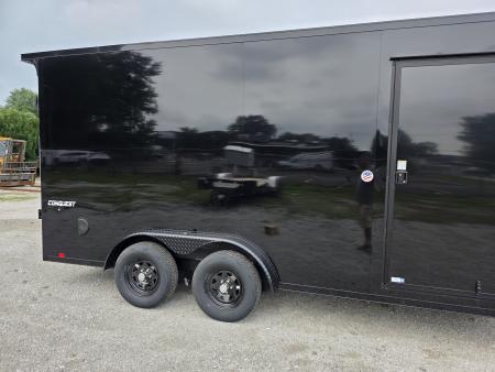 New 2027 Formula Trailers 7.5X16 UTV SXS SCREWLESS 080 BLACKOUT TRIM GOLF CART 7.5 X 16 Cargo / Enclosed Trailer