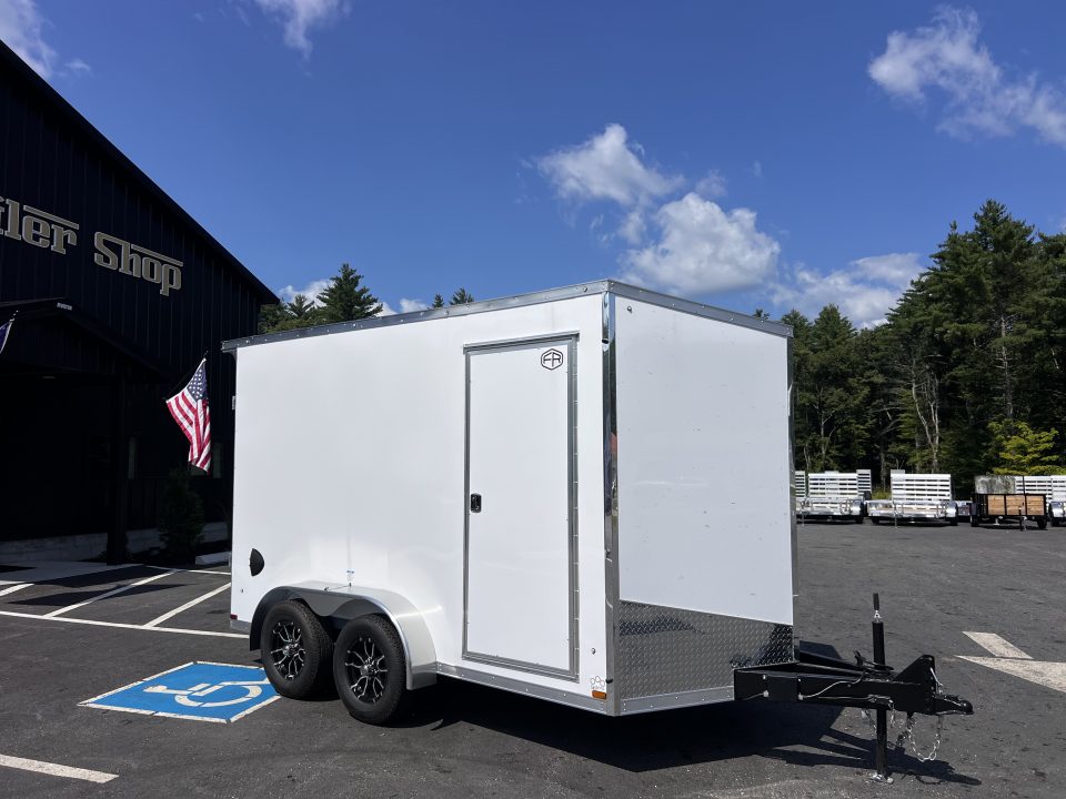 New 2027 US Cargo 7x12 + 2ft V nose/ I beam frame/ 7' interior/ Polycore / Ext. Tongue - 7000GVW