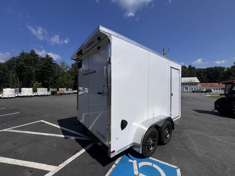 New 2027 US Cargo 7x12 + 2ft V nose/ I beam frame/ 7' interior/ Polycore / Ext. Tongue - 7000GVW