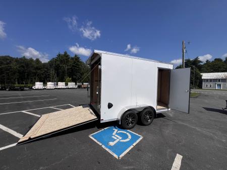 New 2027 US Cargo 7x12 + 2ft V nose/ I beam frame/ 7' interior/ Polycore / Ext. Tongue - 7000GVW