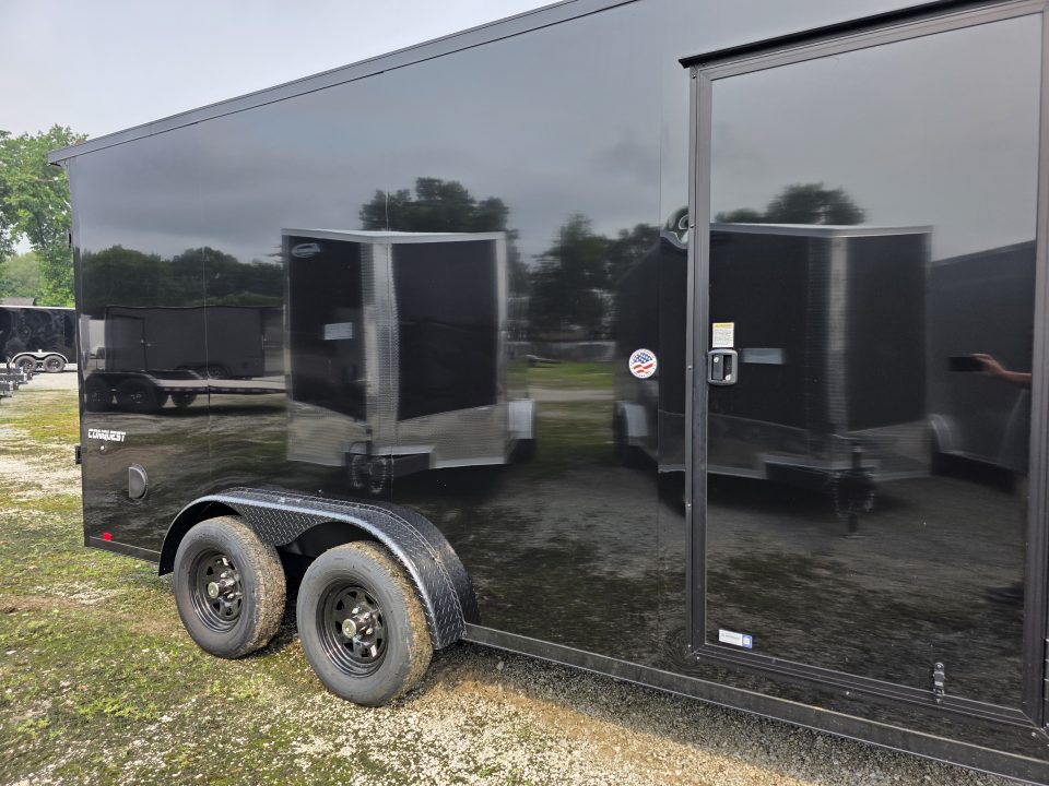New 2027 Formula Trailers 7.5X16 UTV SXS SCREWLESS 080 BLACKOUT TRIM GOLF CART 7.5 X 16 Cargo / Enclosed Trailer