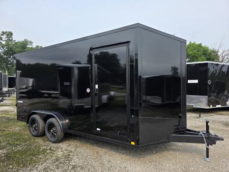 New 2027 Formula Trailers 7.5X16 UTV SXS SCREWLESS 080 BLACKOUT TRIM GOLF CART 7.5 X 16 Cargo / Enclosed Trailer