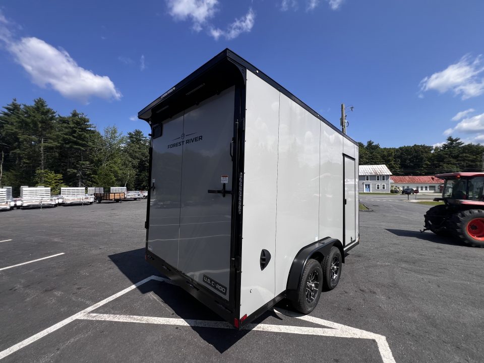 New 2027 US Cargo 7.5X14+ 2ft V-Nose /.080 Polycore / I-Beam Frame / 7'6 interior/ Blackout Package - 7000GVW