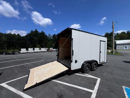 New 2027 US Cargo 7.5X14+ 2ft V-Nose /.080 Polycore / I-Beam Frame / 7'6 interior/ Blackout Package - 7000GVW