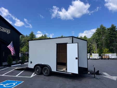 New 2027 US Cargo 7.5X14+ 2ft V-Nose /.080 Polycore / I-Beam Frame / 7'6 interior/ Blackout Package - 7000GVW