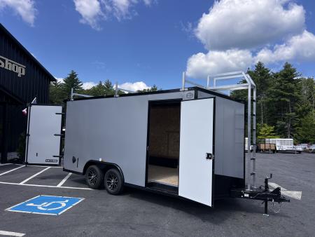 New 2027 US Cargo 8.5X16+ 2ft V-Nose / I-Beam Frame / Contractor Package / 7' interior / Blackout - 7000GVW