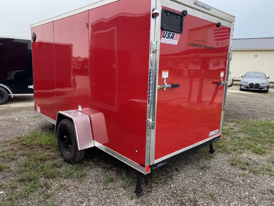 New 2027 US Cargo 6x12 V-Nose 6Ft 6In w/Ramp Door Cargo / Enclosed Trailer