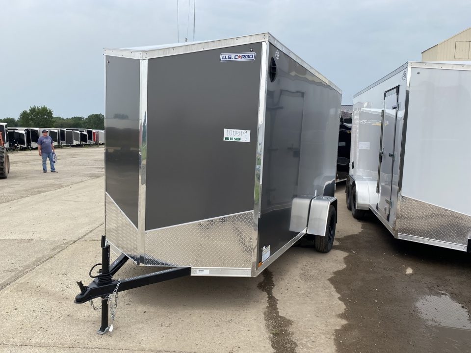 New 2027 US Cargo 6x12 V-Nose 6Ft 6In w/Ramp Door Cargo / Enclosed Trailer