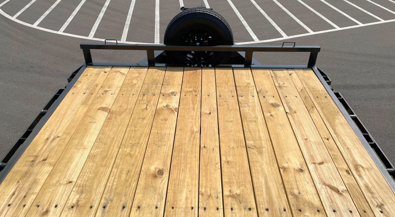 New MAXX-D 22' X 102" DOX Deck Over Trailer: 14K GVWR, Maxx Ramps, Spare