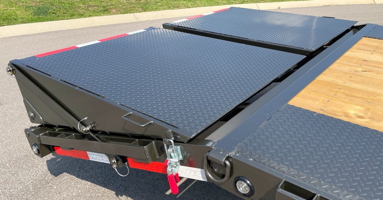 New MAXX-D 22' X 102" DOX Deck Over Trailer: 14K GVWR, Maxx Ramps, Spare