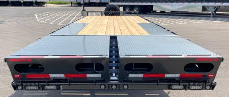 New MAXX-D 22' X 102" DOX Deck Over Trailer: 14K GVWR, Maxx Ramps, Spare