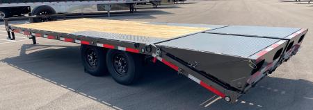 New MAXX-D 22' X 102" DOX Deck Over Trailer: 14K GVWR, Maxx Ramps, Spare