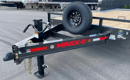 New MAXX-D 22' X 102" DOX Deck Over Trailer: 14K GVWR, Maxx Ramps, Spare