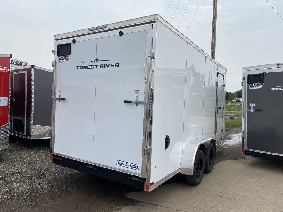 New 2027 US Cargo 7x16 V-Nose 7k w/Ramp Door Cargo / Enclosed Trailer
