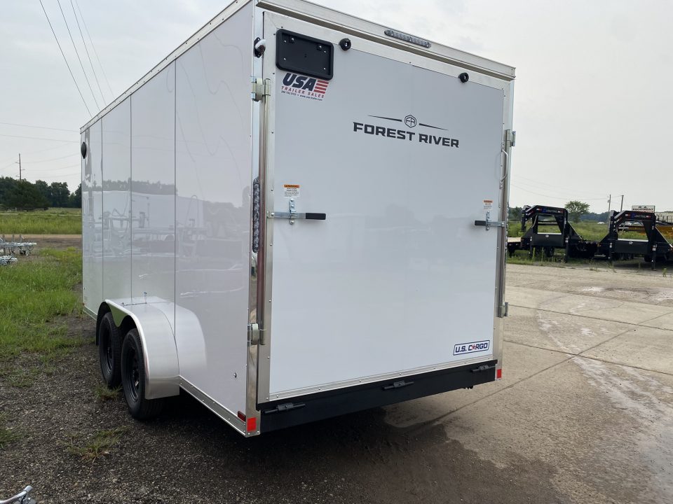 New 2027 US Cargo 7x16 V-Nose 7k w/Ramp Door Cargo / Enclosed Trailer