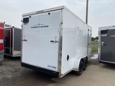 New 2027 US Cargo 7x16 V-Nose 7k w/Ramp Door Cargo / Enclosed Trailer