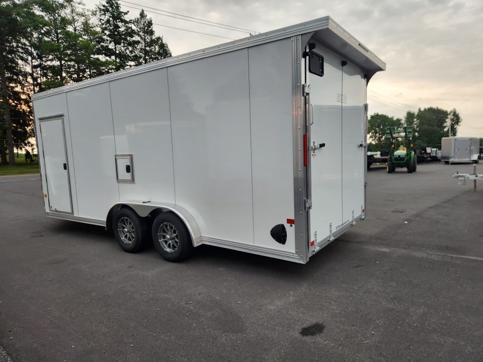 New 2027 ALCOM EZ HAULER ALUMINUM 7.5X18 Snowmobile Trailer