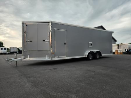 New 2027 ALCOM EZ HAULER ALUMINUM 7.5X22 Snowmobile Trailer