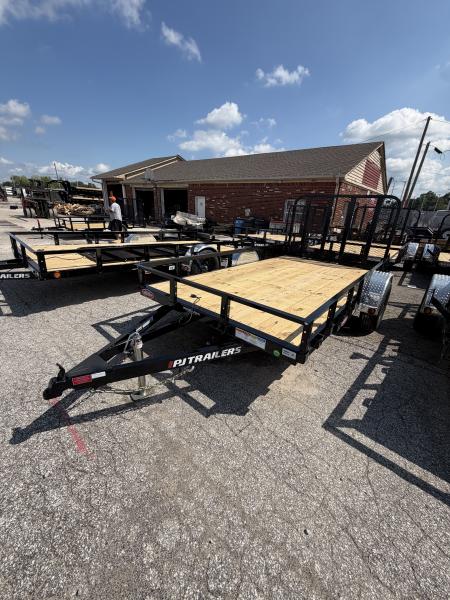 New 2027 PJ Trailers U7121 Utility Trailer 72X12 SA STRAIGHT DECK (GVW:4995) BLACK