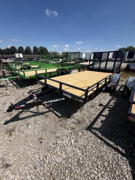 New 2027 PJ TRAILER UTILITY U8141 83X14 SA STRAIGHT DECK  (GVW:4995) BLACK