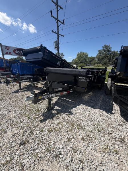 New 2027 BEHNKE ENTERPRISES LPD83X16E802 DUMP TRAILER 83X16 TA 24" SIDES (GVW:16000) BLACK