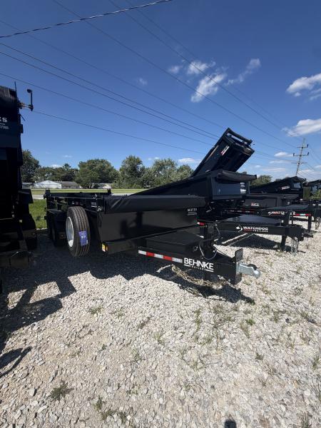 New 2027 BEHNKE ENTERPRISES LPD83X16E802 DUMP TRAILER 83X16 TA 24" SIDES (GVW:16000) BLACK