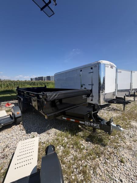 New 2027 BEHNKE ENTERPRISES LPD83X16E802 DUMP TRAILER 83X16 TA 24" SIDES (GVW:16000) BLACK