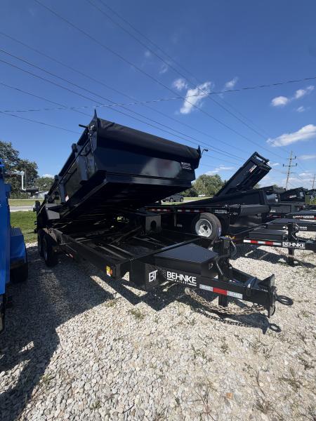 New 2027 BEHNKE ENTERPRISES LPD83X16E102 DUMP TRAILER 83X16 TA 24" SIDES (GVW:20000) BLACK