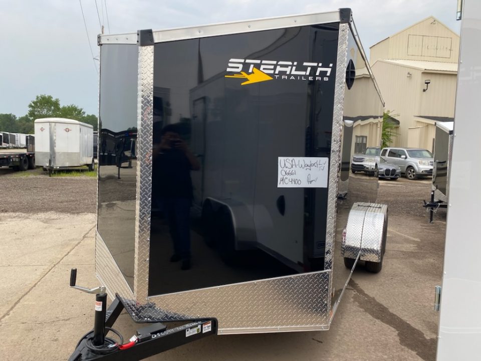 New 2027 Stealth Trailers Mustang 7x16 V-Nose Ramp Door 6'6" Cargo / Enclosed Trailer