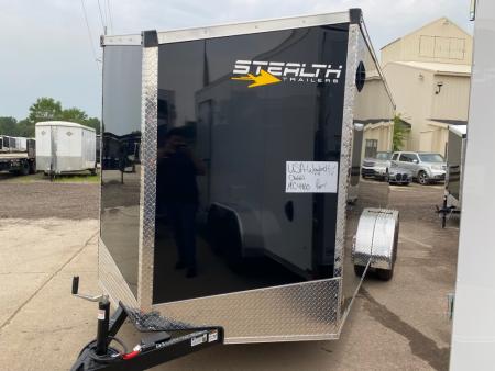 New 2027 Stealth Trailers Mustang 7x16 V-Nose Ramp Door 6'6  Cargo / Enclosed Trailer