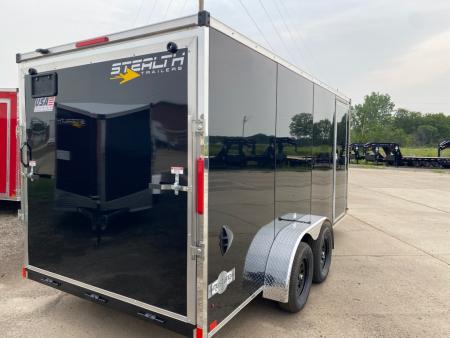 New 2027 Stealth Trailers Mustang 7x16 V-Nose Ramp Door 6'6" Cargo / Enclosed Trailer