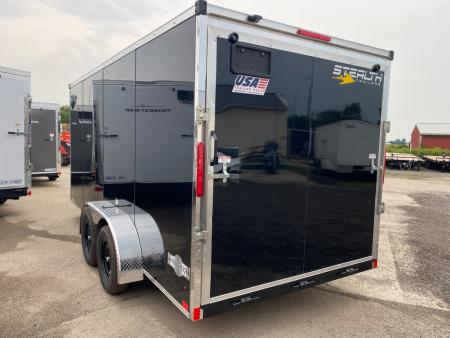 New 2027 Stealth Trailers Mustang 7x16 V-Nose Ramp Door 6'6" Cargo / Enclosed Trailer