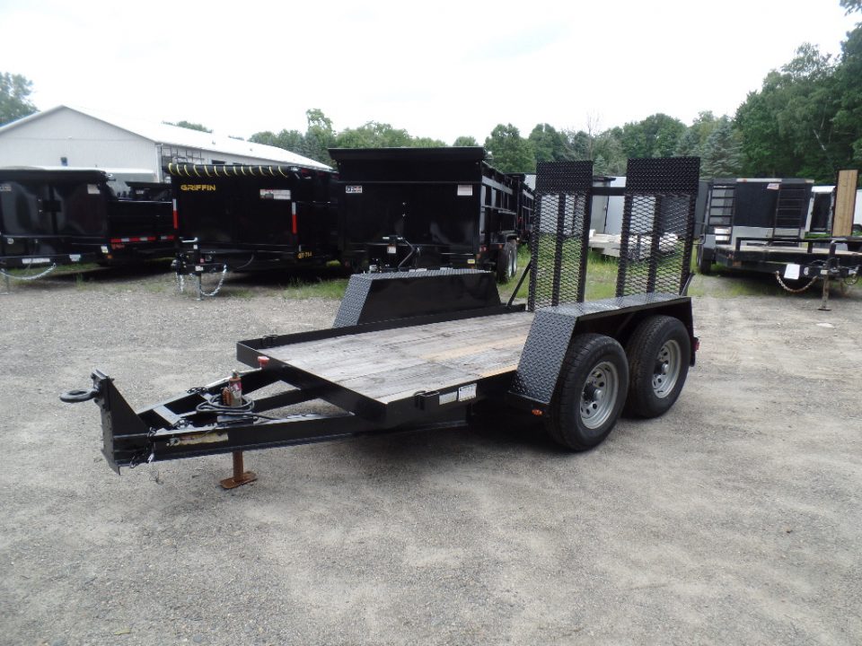 Re-manufactured 2027 Cross Country Manufacturing 6X10 Scissor Lift / Skid Steer 9,990 GVWR Equipment Trailer
