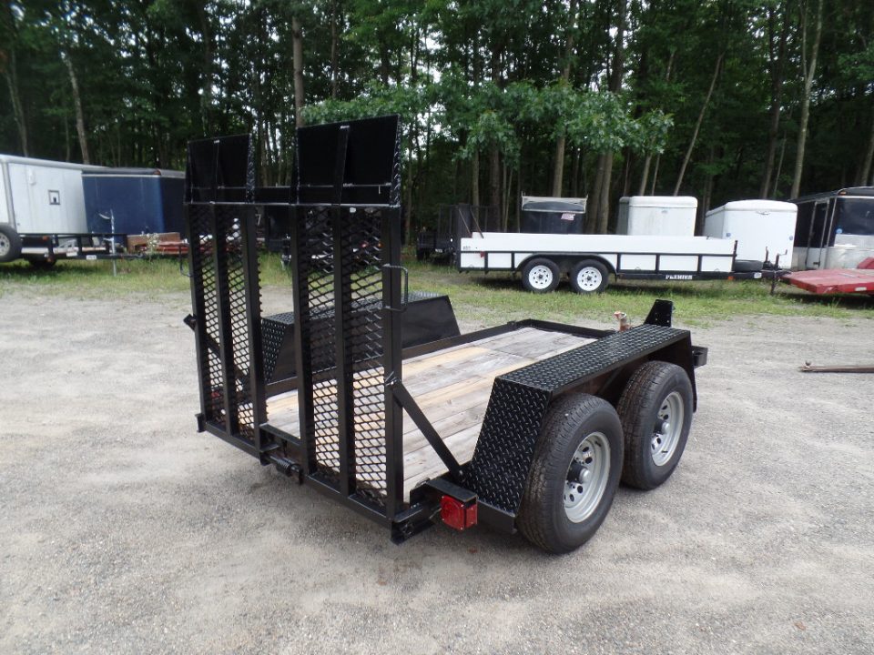 Re-manufactured 2027 Cross Country Manufacturing 6X10 Scissor Lift / Skid Steer 9,990 GVWR Equipment Trailer