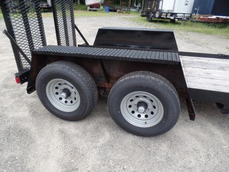 Re-manufactured 2027 Cross Country Manufacturing 6X10 Scissor Lift / Skid Steer 9,990 GVWR Equipment Trailer