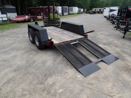 Re-manufactured 2027 Cross Country Manufacturing 6X10 Scissor Lift / Skid Steer 9,990 GVWR Equipment Trailer