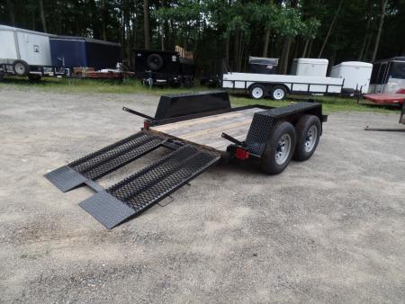 Re-manufactured 2027 Cross Country Manufacturing 6X10 Scissor Lift / Skid Steer 9,990 GVWR Equipment Trailer