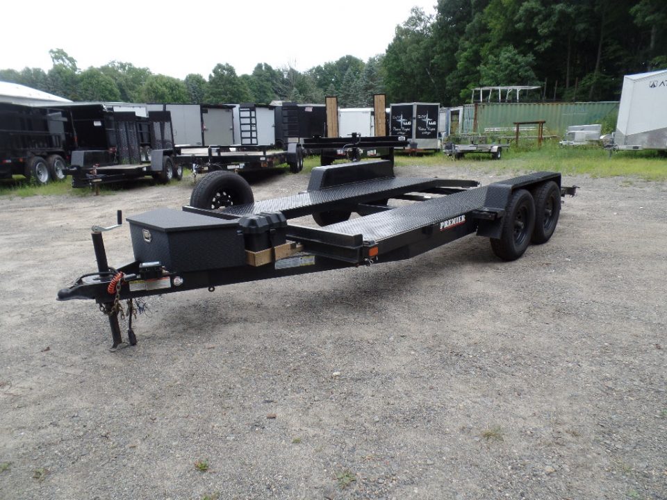 Used 2026 Premier Trailers Inc. 7X16 open center steel deck , 9,990 GVWR Car Hauler