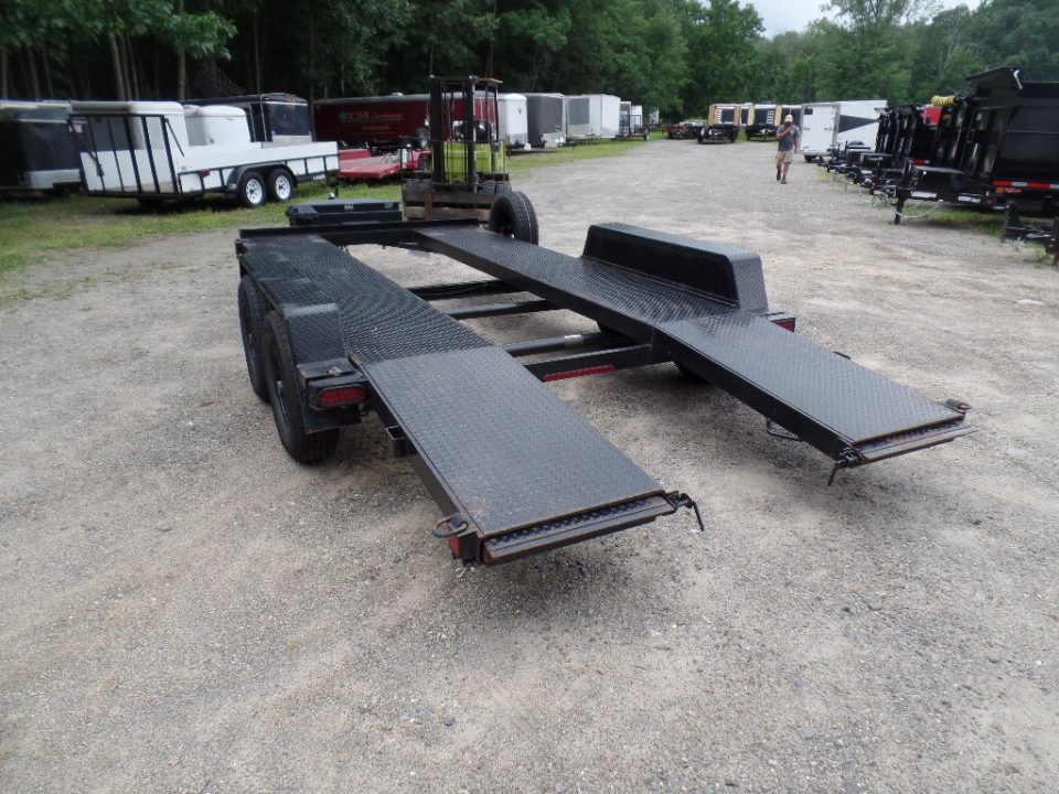 Used 2026 Premier Trailers Inc. 7X16 open center steel deck , 9,990 GVWR Car Hauler