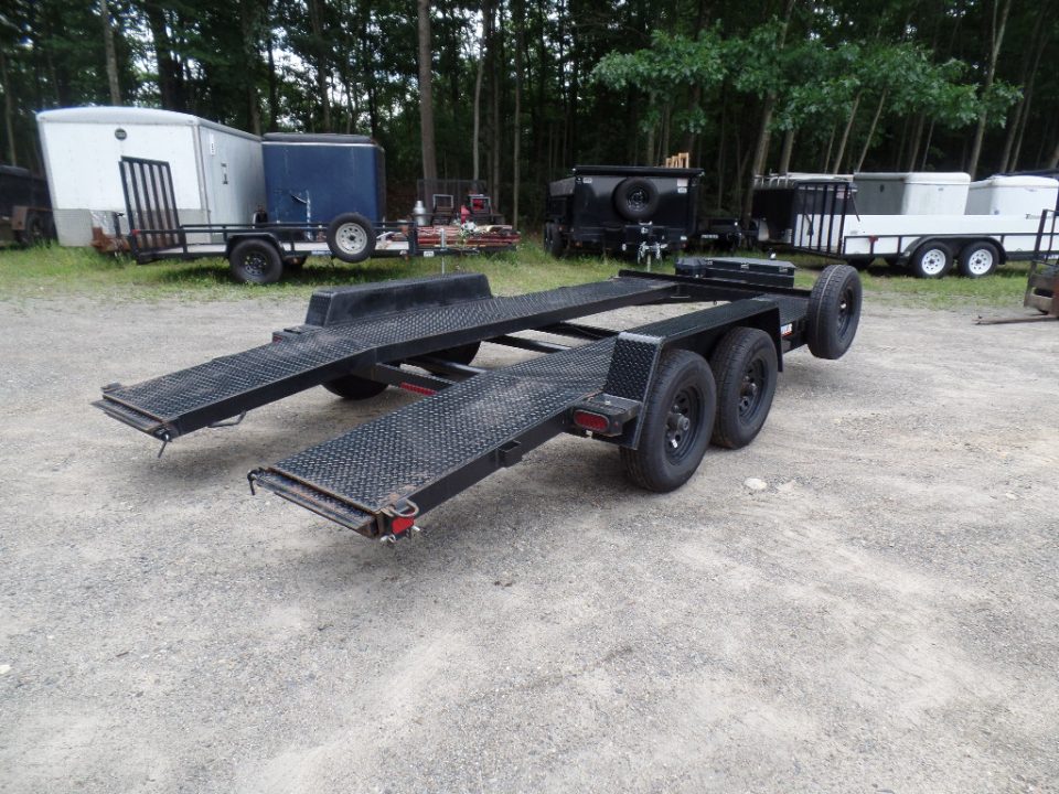 Used 2026 Premier Trailers Inc. 7X16 open center steel deck , 9,990 GVWR Car Hauler
