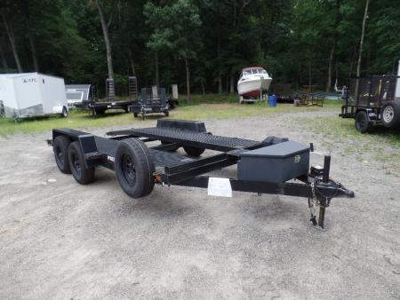 Used 2026 Premier Trailers Inc. 7X16 open center steel deck , 9,990 GVWR Car Hauler