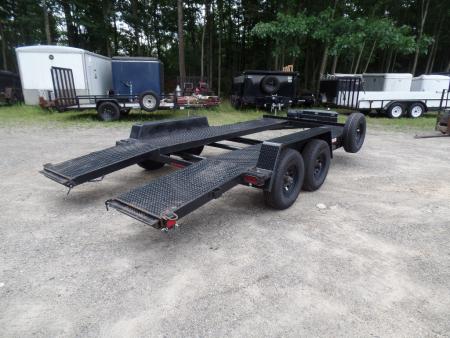 Used 2026 Premier Trailers Inc. 7X16 open center steel deck , 9,990 GVWR Car Hauler